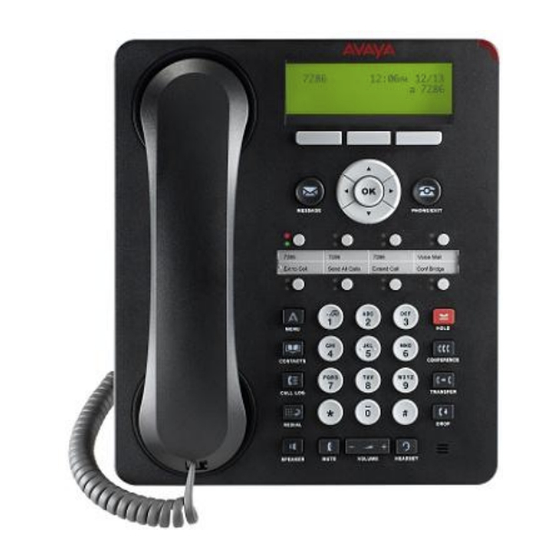 Avaya 1608 Guía De Referencia Rápida