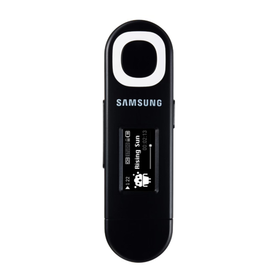Samsung YP-U5 Manual De Instrucciones