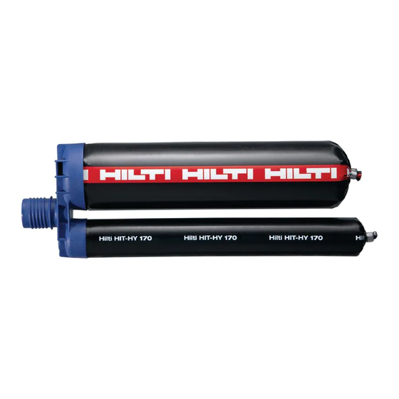 Hilti HIT-HY 170 Manual De Instrucciones