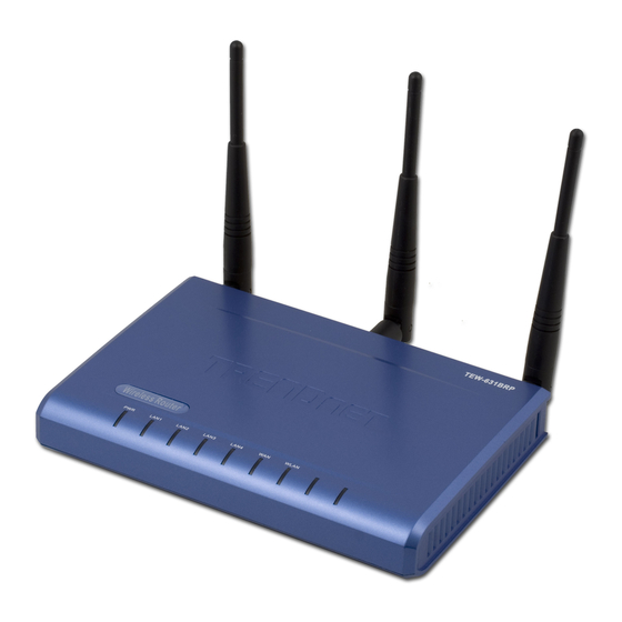TRENDnet TEW-631BRP Manual Del Usuario