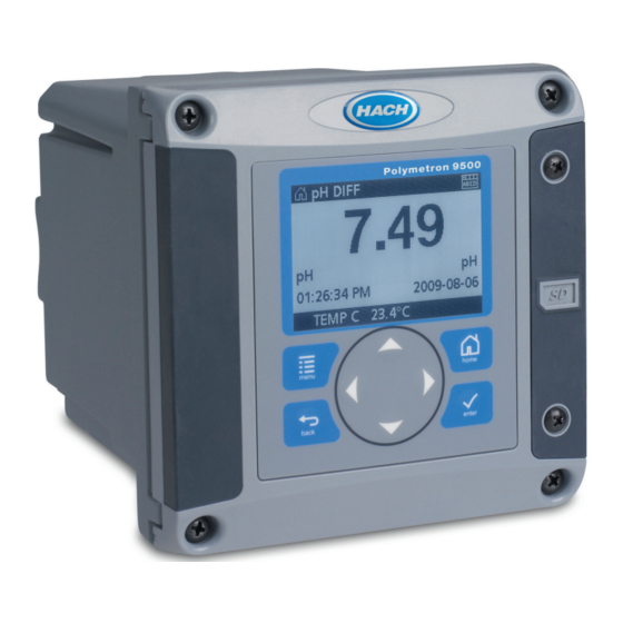 Hach Polymetron 9500 Manual Del Usuario