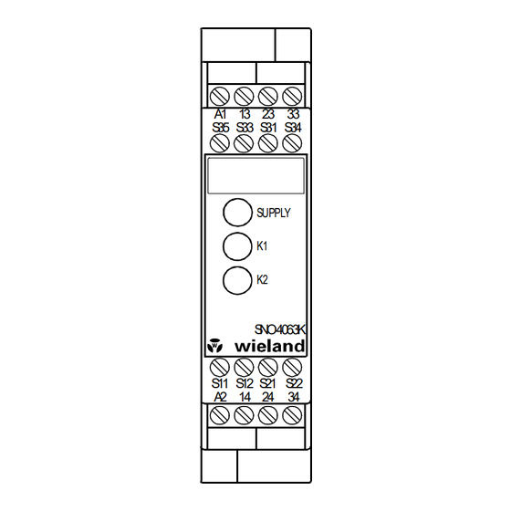 Wieland SNO 4083K Manual Del Usario
