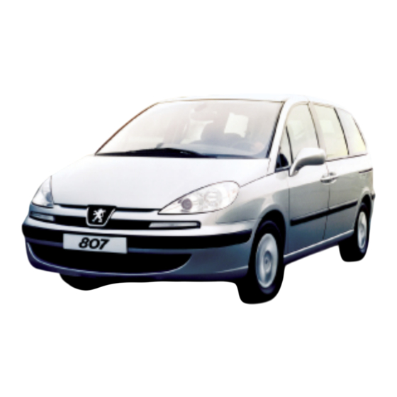 PEUGEOT 807 2007 Manual De Instrucciones