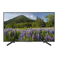 Sony BRAVIA KD-49XF70 Serie Manual De Instrucciones