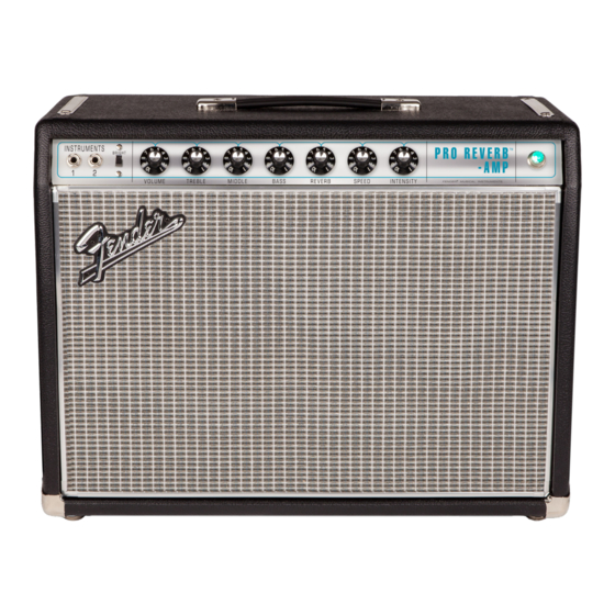 Fender 68 Custom Pro Reverb-AMP Manuales