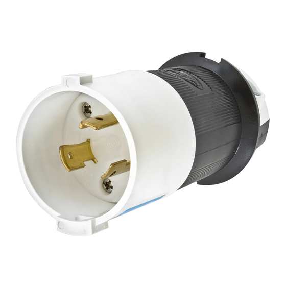 Hubbell SAFETY-SHROUD TWIST-LOCK HBL2321S Manual De Instrucciones