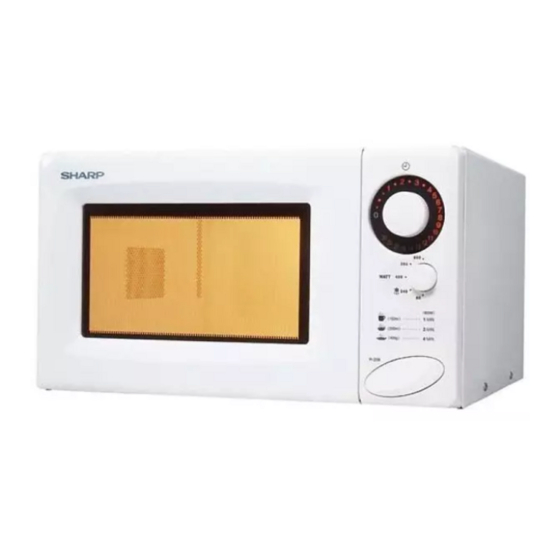 Sharp R-208 Manual De Instrucciones