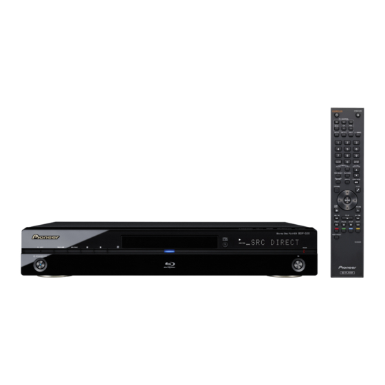 Pioneer BDP-320 Manual De Instrucciones