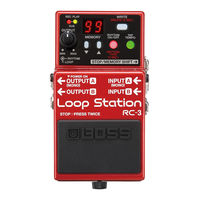 Boss Loop Station RC-3 Manual Del Usuario