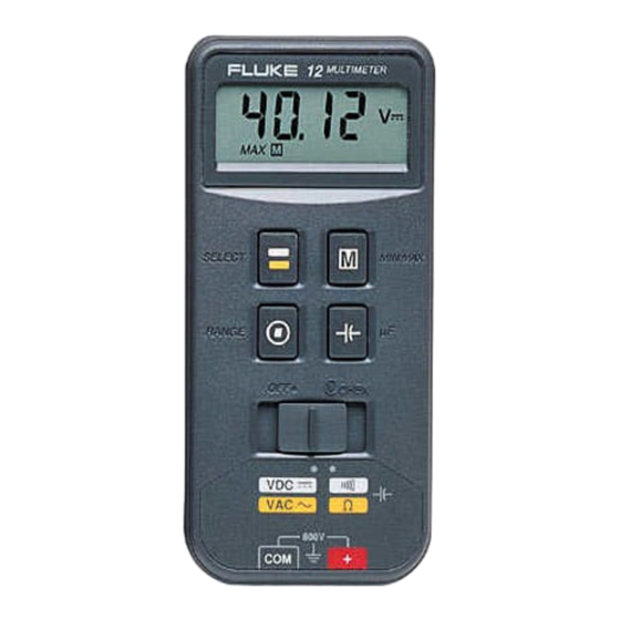 Fluke 12 Manual De Uso