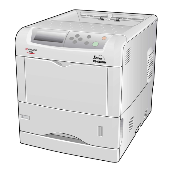 Kyocera Mita FS-C5016N Manual Del Usuario