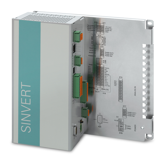 Siemens SINVERT PVM Control Box Instrucciones De Servicio