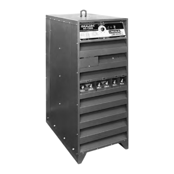Lincoln Electric IDEALARC AC-1200 Manual Del Operador