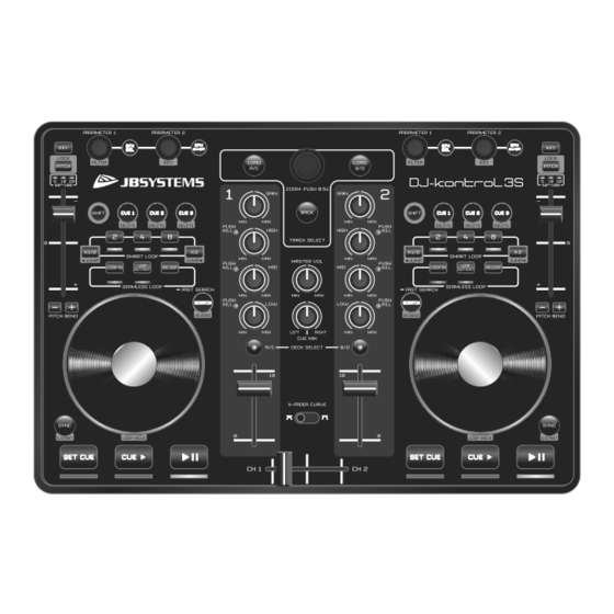 JB Systems DJ-Kontrol 3S Manual De Instrucciones