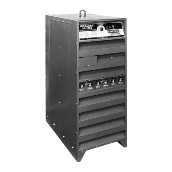 Lincoln Electric IDEALARC AC-1200 Manual Del Operador