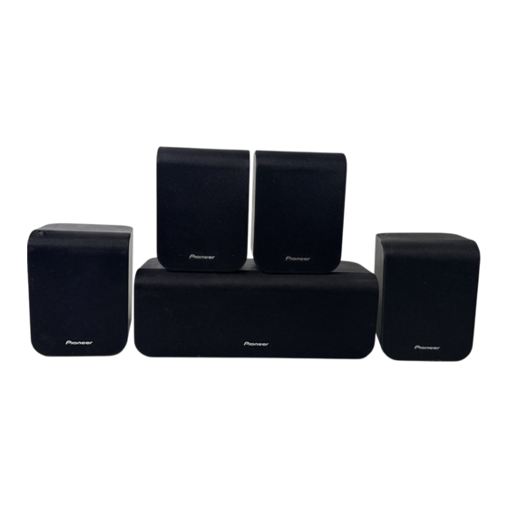 Pioneer S-FCRW2900-S Manual De Uso