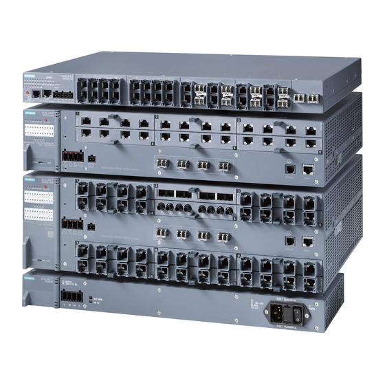 Siemens SIMATIC NET SCALANCE XR-500 Instrucciones De Servicio