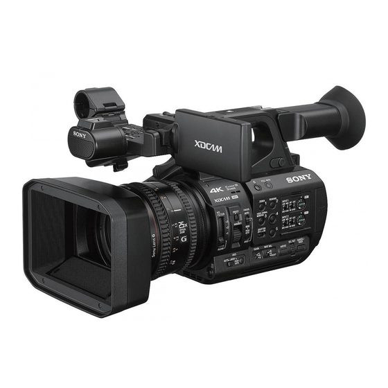 Sony PXW-Z190V Manuales