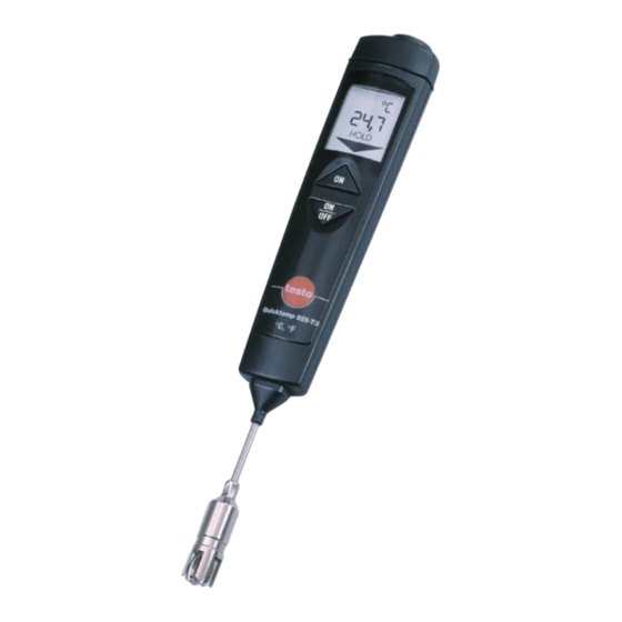 testo 825-T1 Manual De Instrucciones
