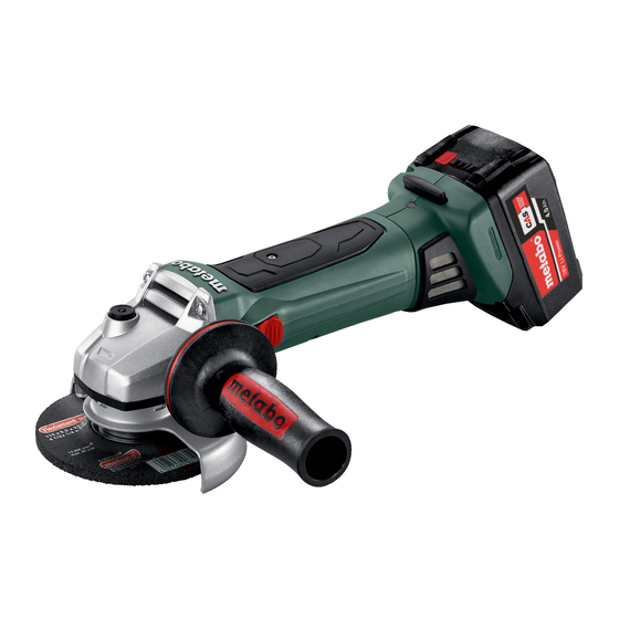 Metabo W 18 LTX 115 Quick Manual Original