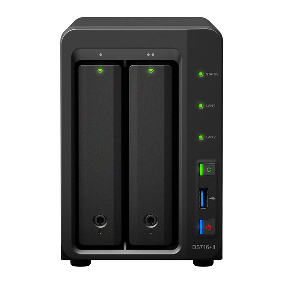 Synology DiskStation DS716+II Manuales