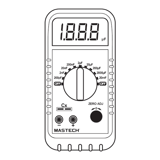 Mgl MASTECH MS8261 Guia De Inicio Rapido