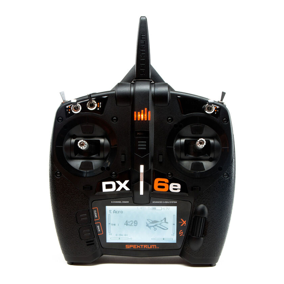 Spektrum DX 6e Manuales