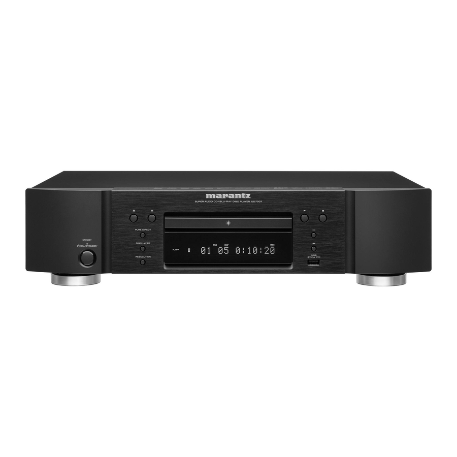 Marantz UD7007 Guia De Inicio Rapido