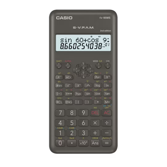 Casio fx-95MS Guia Del Usuario
