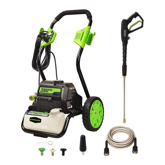 GreenWorks GPW 2000-1 Guia De Inicio Rapido