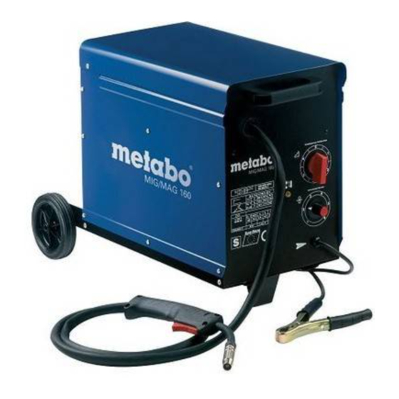 Metabo MIG/MAG 140 Manual De Uso