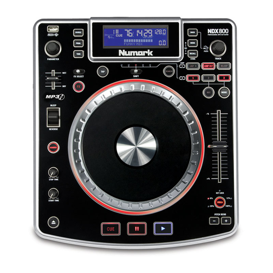 Numark NDX800 Manuales