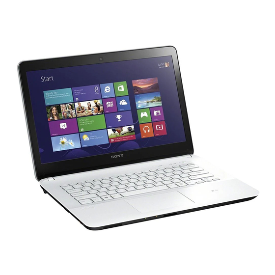 Sony VAIO Fit 14E Guia Del Usuario