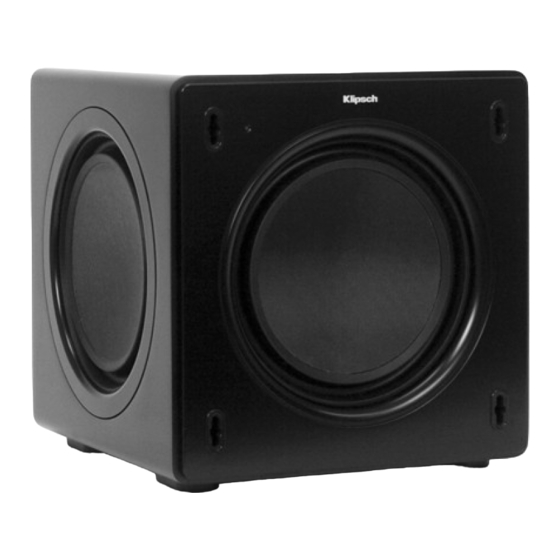 Klipsch SW-308 Manual Del Usario