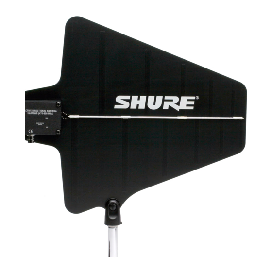 Shure UA870 Instrucciones De Instalación