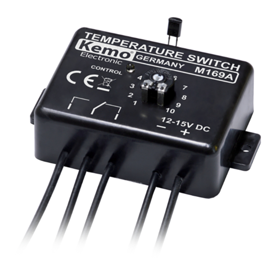 Kemo Electronic M169A Manual De Instrucciones