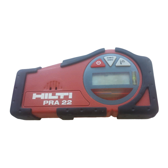 Hilti PRA 22 Manual De Instrucciones