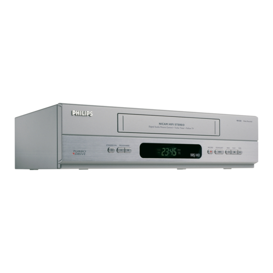 Philips VR550/02 Manual Del Usuario