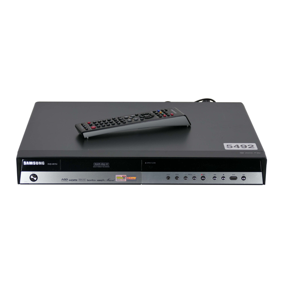 Samsung DVD-HR753 Manual De Instrucciones