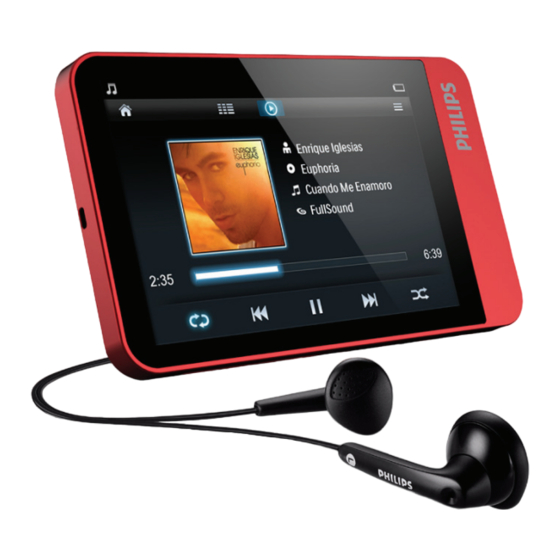 Philips GoGear SA060304 Guía De Configuración Rápida