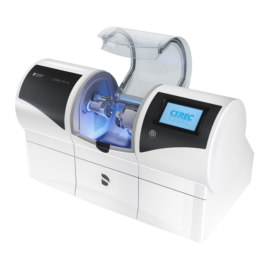 Sirona CEREC MC XL Manual De Instrucciones