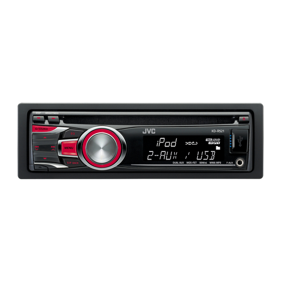 JVC KD-R521 Manual De Instalación/Conexion