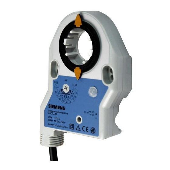 Siemens ASC77.1E Instrucciones De Montaje