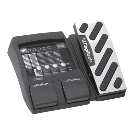 DigiTech RP 255 Manuales