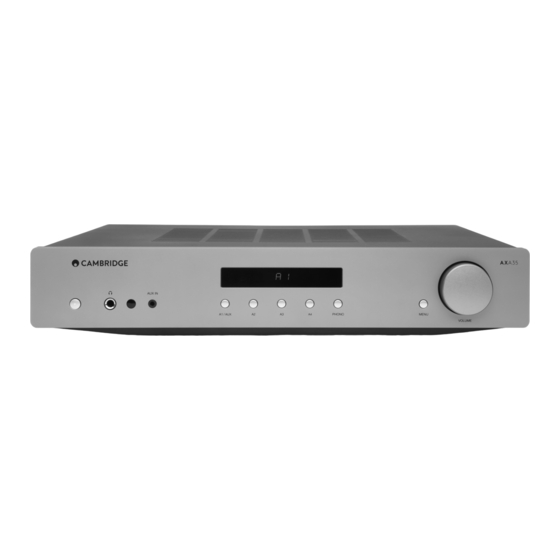 Cambridge Audio AXA35 Manual Del Usuario