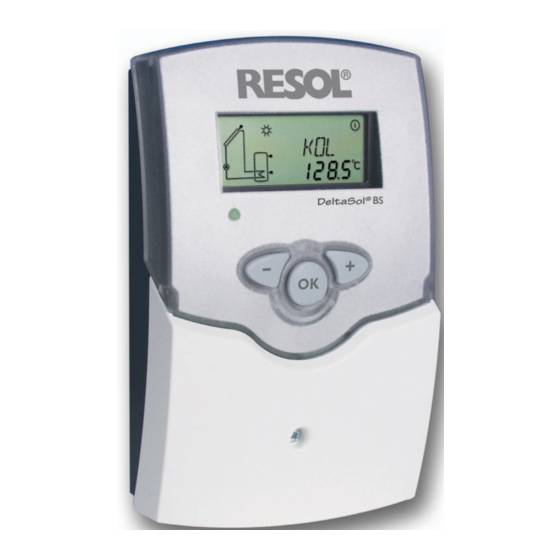 Resol DeltaSol BS/4 Manual