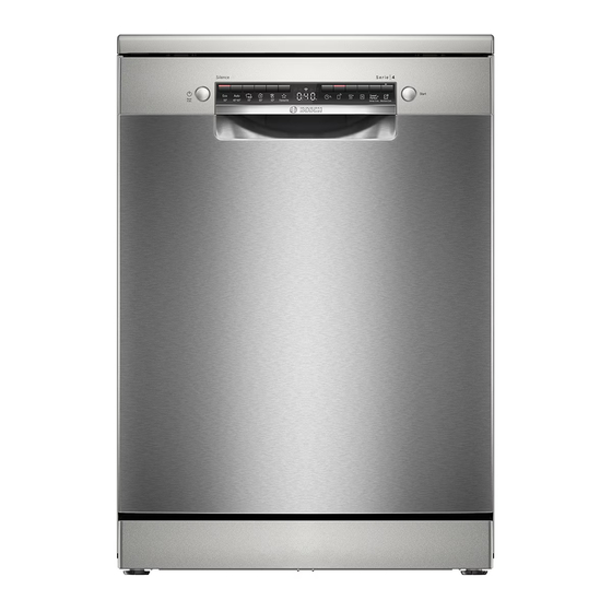 Bosch SMS4HKI07E Manual De Usuario