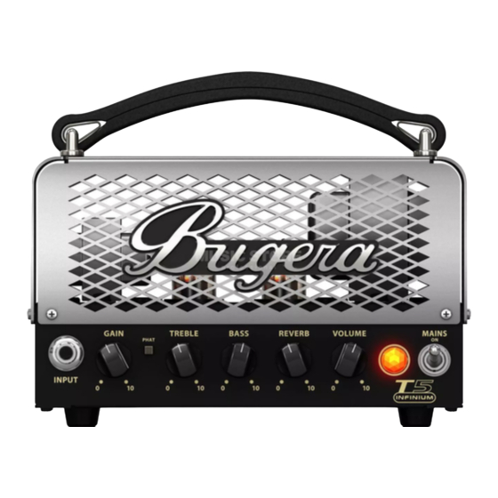 Bugera T5 INFINIUM Manual Del Usuario