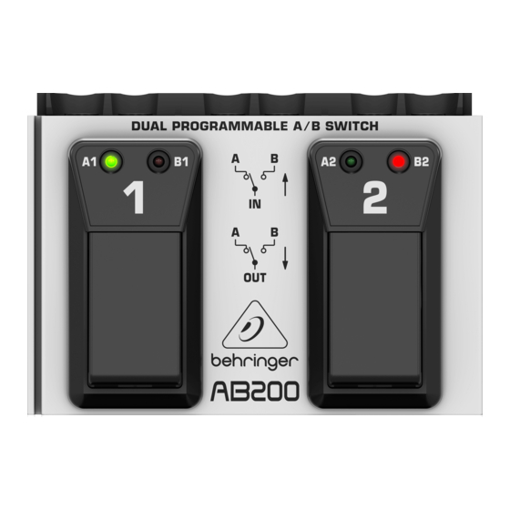 Behringer AB200 Guia Del Usuario