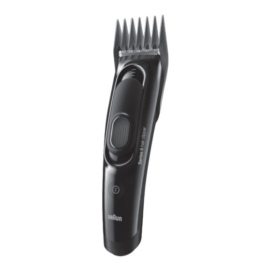 Braun Hair Clipper 5 Serie Manual Del Usuario